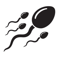 Sperm Spermatozoa vector logo icon illustration design