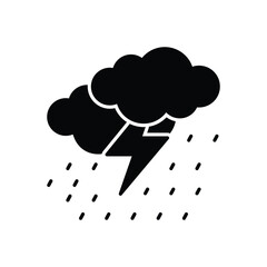 Heavy Rain Icon vector stock illustration