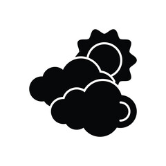 Sunny Intervals Icon vector stock illustration