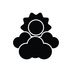 Clear Sky Icon vector stock illustration