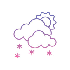 Light Snow Icon vector stock illustration