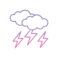 Lightning Icon vector stock illustration