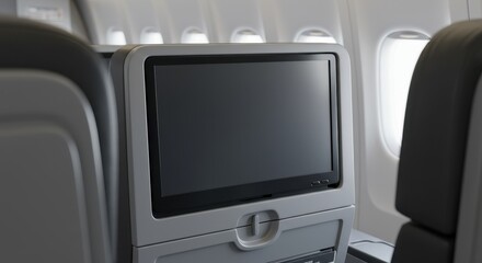 Airplane Seat Back Entertainment Screen: Modern In-Flight Entertainment System