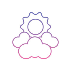 Clear Sky Icon vector stock illustration