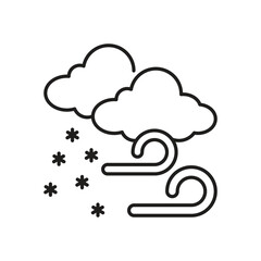 Blizzard Icon vector stock illustration