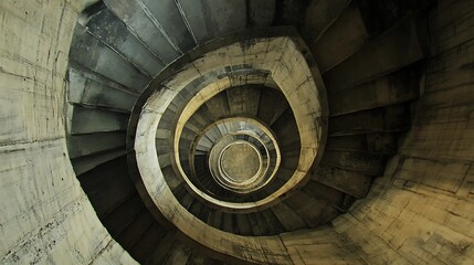 Fototapeta premium A Staircase in the Shape of a Möbius Loop 