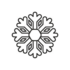 Snowflake  Icon vector stock illustration