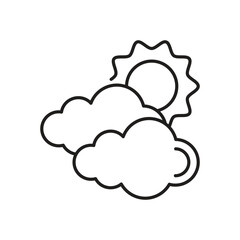 Sunny Intervals Icon vector stock illustration