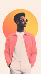 Fototapeta premium geometric pastel background