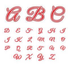 stylish alphabet in vector file