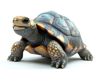 Obraz premium Turtle in motion nature scene animal photography close-up view