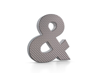 Holographic foil ampersand symbol