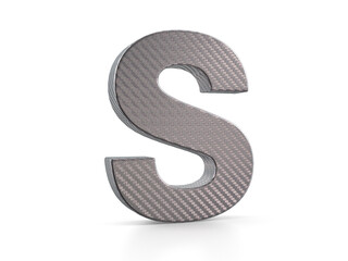 Holographic foil letter S
