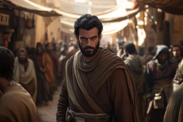 Obraz premium Portrait of young biblical man. 