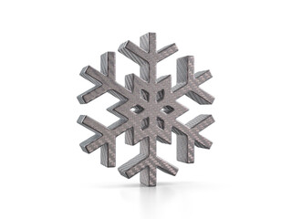 Holographic foil snowflake symbol