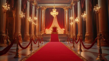 Royal Throne Room Red Carpet Entrance