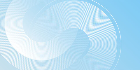 Modern background pastel colorful blue and white gradations. Circle effect style geometric background simple modern