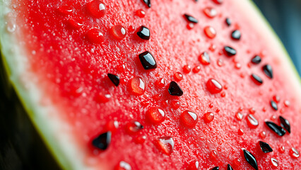 slice of red watermelon