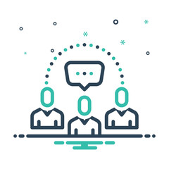 Mix icon for socializing