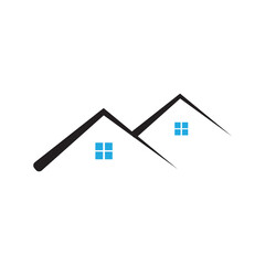 roof logo icon illustration flat
