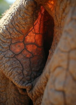 Close up of a large African Elephant 