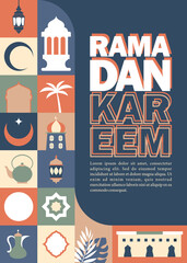 Aesthetic card of Ramadan Kareem