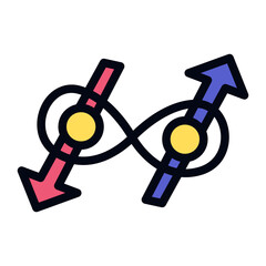 quantum entanglement visualization icon