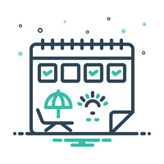 Mix icon for holiday