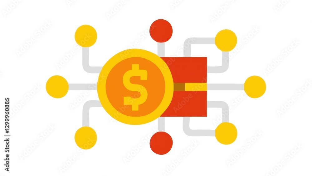 Poster image depicts a digital wallet with a dollar sign, symbolizing electronic payments and financial tra