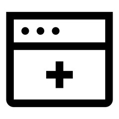 Fototapeta premium Healthcare Website Icon