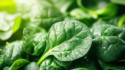 Detailed close-up of spinach harvesting technology in modern agricultural setting