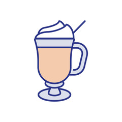 Irish Coffee Icon vector stock illustration