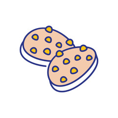 Cookie Icon vector stock illustration
