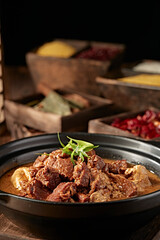Casserole with Tofu and Beef Brisket