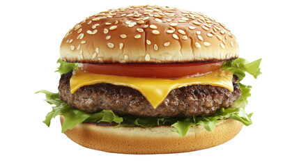 hamburger isolated on a white background