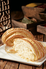 Roasted Sesame Flower Rolls