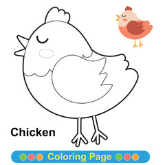 Coloring worksheet page. Educational printable coloring worksheet. Printable activity page for children 