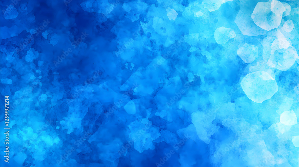 Aufkleber abstract blue watercolor texture background with gradient light and dynamic shapes