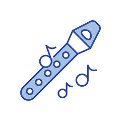 Penny Whistle Icon vector stock illustration