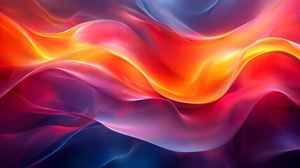 Fototapeta premium Abstract vibrant flowing colors, dynamic