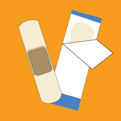 Adhesive medical plaster strip bandage