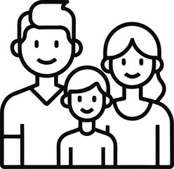 family-editable-stroke-outline-icon-isolated