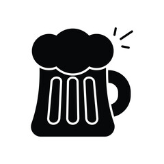 Beer Mug Icon vector stock illustration