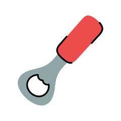 Simple Bottle Opener Icon for Beverage Themes
