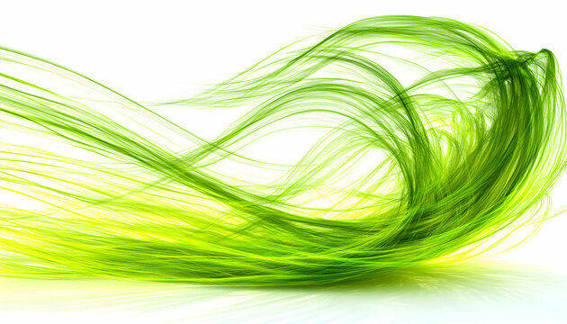 Abstract green wave design, flowing lines, vibrant nature-inspired background ideal for website headers, presentations, or brochures.