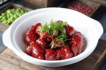 Delicious casserole Mao's braised pork trotters