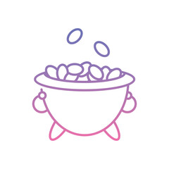 Gold Pot Icon vector stock illustration