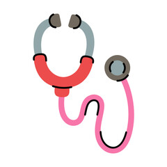 Colorful Stethoscope Illustration for Medical Themes