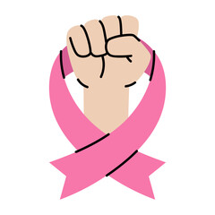 Pink Ribbon Symbol of Empowerment and Support