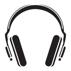 Obraz premium Headphones vector illustration